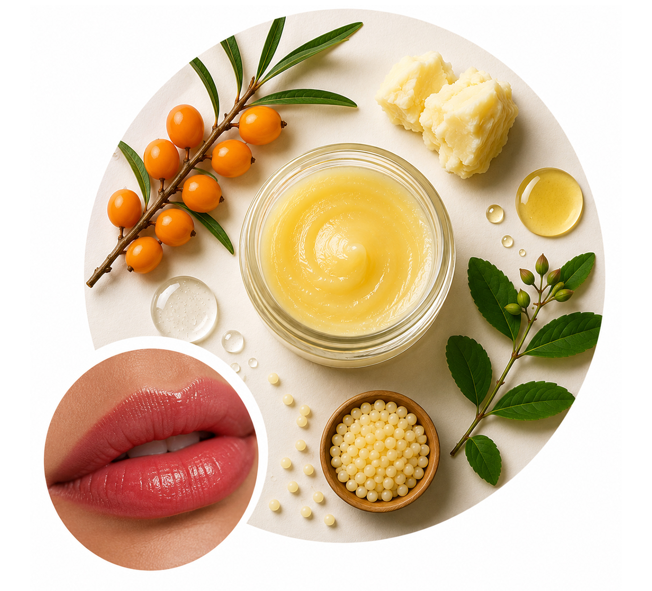 Pro Skin Lip PMU Aftercare Balm en uso